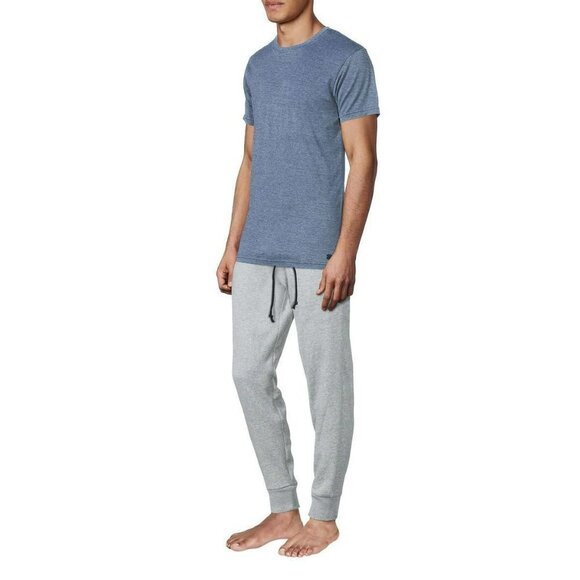 NWT Lucky Brand Men’s 2-Piece Soft Cotton Blend PJ Tee and Pants Lounge Set - Picture 2 of 7